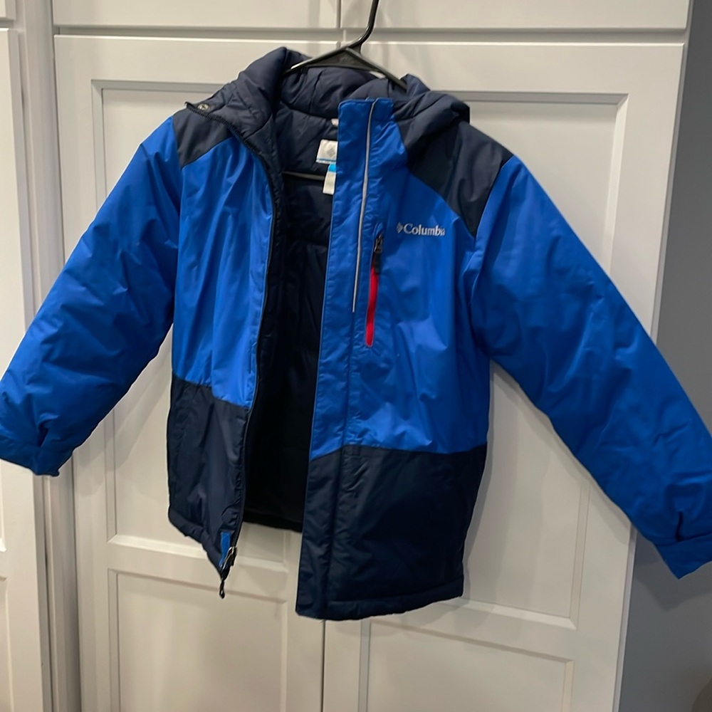 Kids Columbia ski jacket, blue size Small